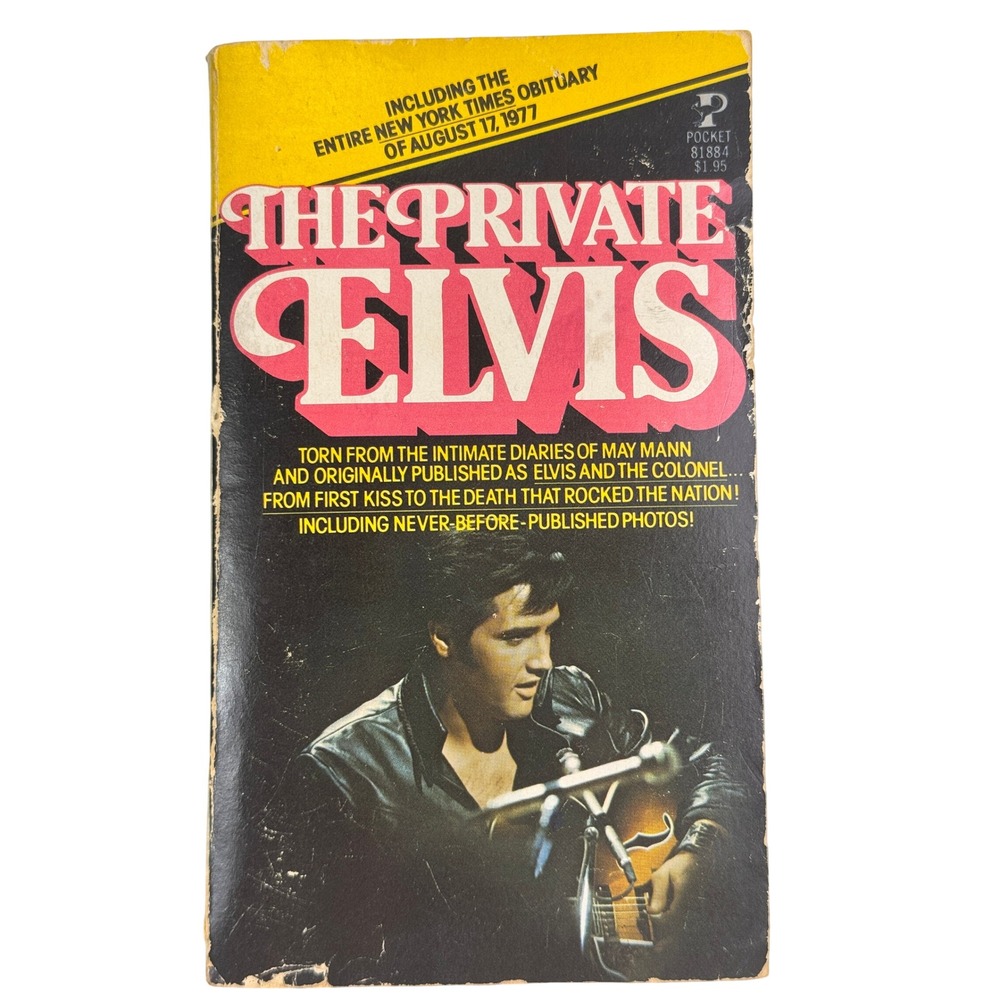 The Private Elvis May Mann Vintage Paperback Pocket Book 1977 with Obituary